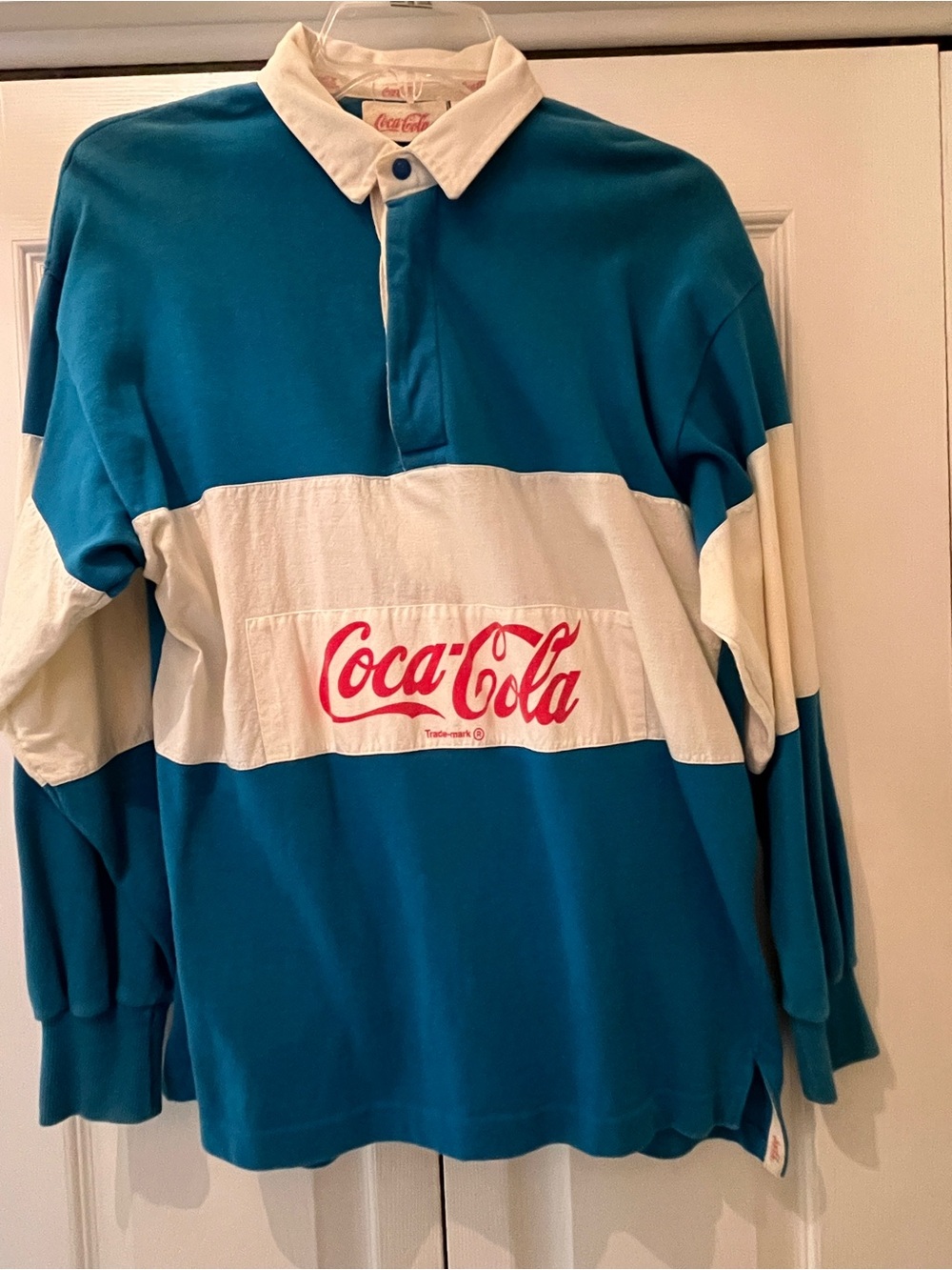 Vintage ‘80’s CocaCola Rugby Shirt in Medium